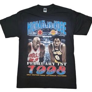 “Battle of the Greats” Black Graphic Tee- New